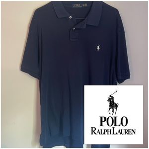 Polo Ralph Lauren mens polo shirt size XXL navy blue collared